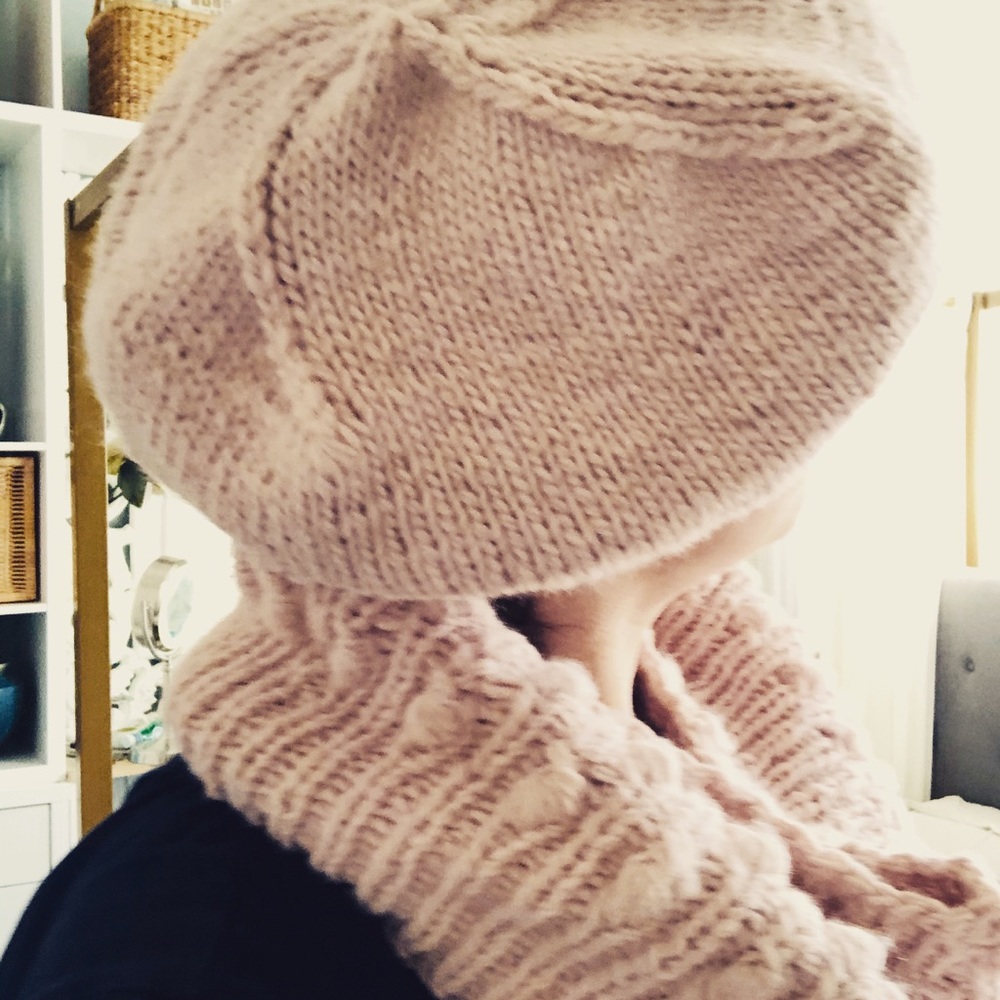 beret Merino Wool Hat, Latvian designer.